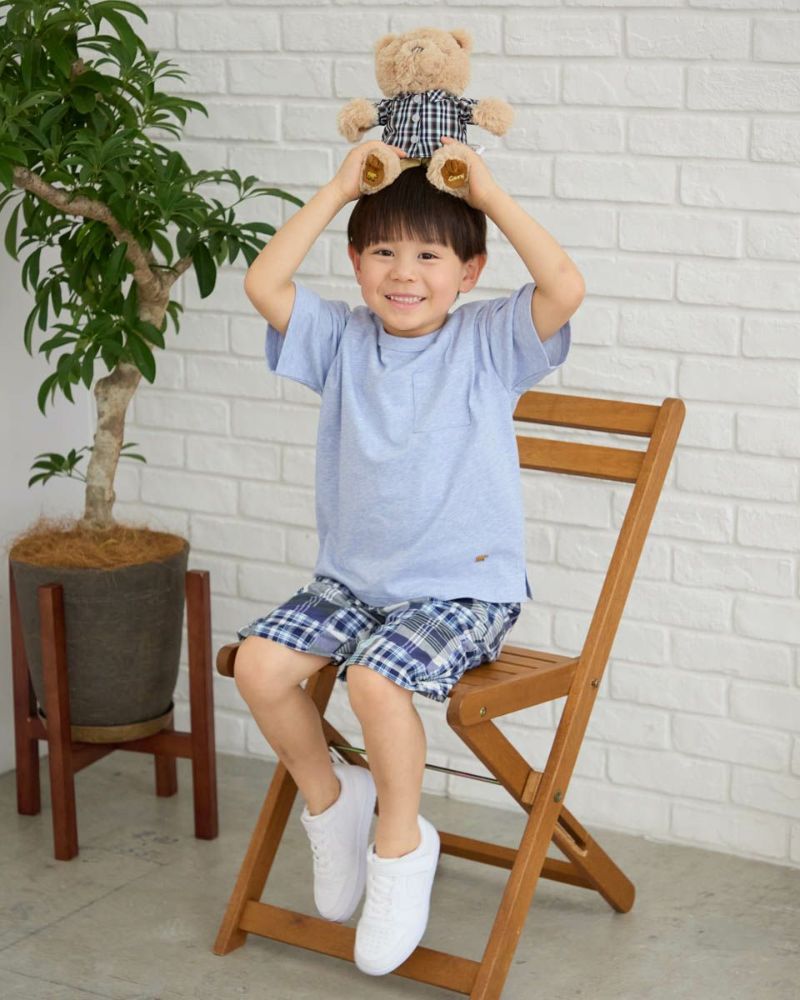 パッチワークハーフパンツ