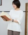 オーガニックコットンレースTシャツ