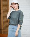 オーガニックコットンレースTシャツ