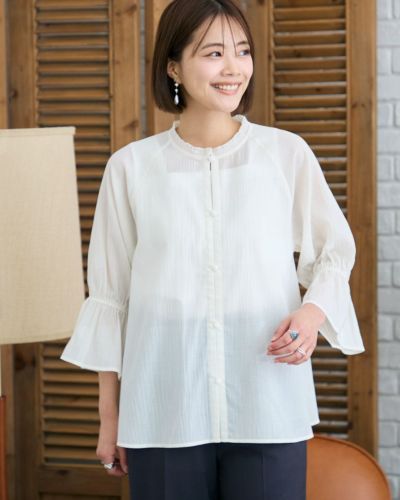 ホワイトフレアブラウス 36 White Labelフレアブラウス | ゴールデンベアストア