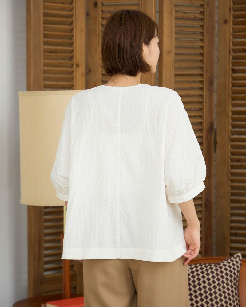 White Labelギャザーブラウス | ゴールデンベアストア