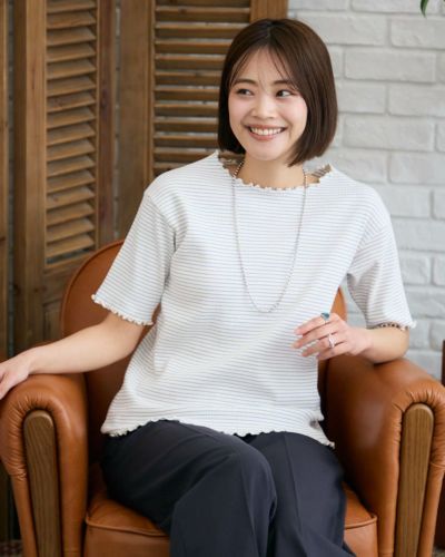 White Label5分袖リブプルオーバー | ゴールデンベアストア