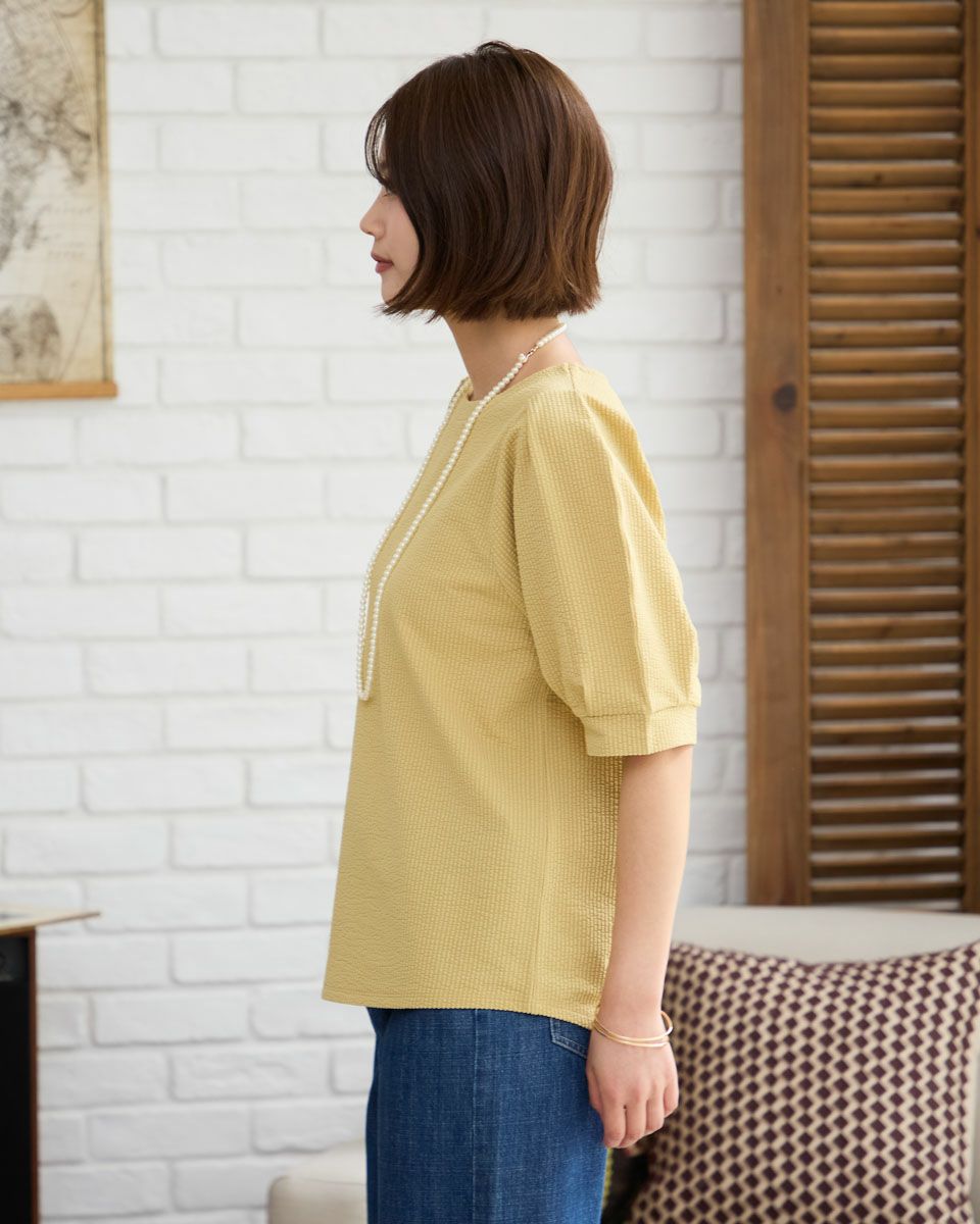 ボートネックプルオーバー