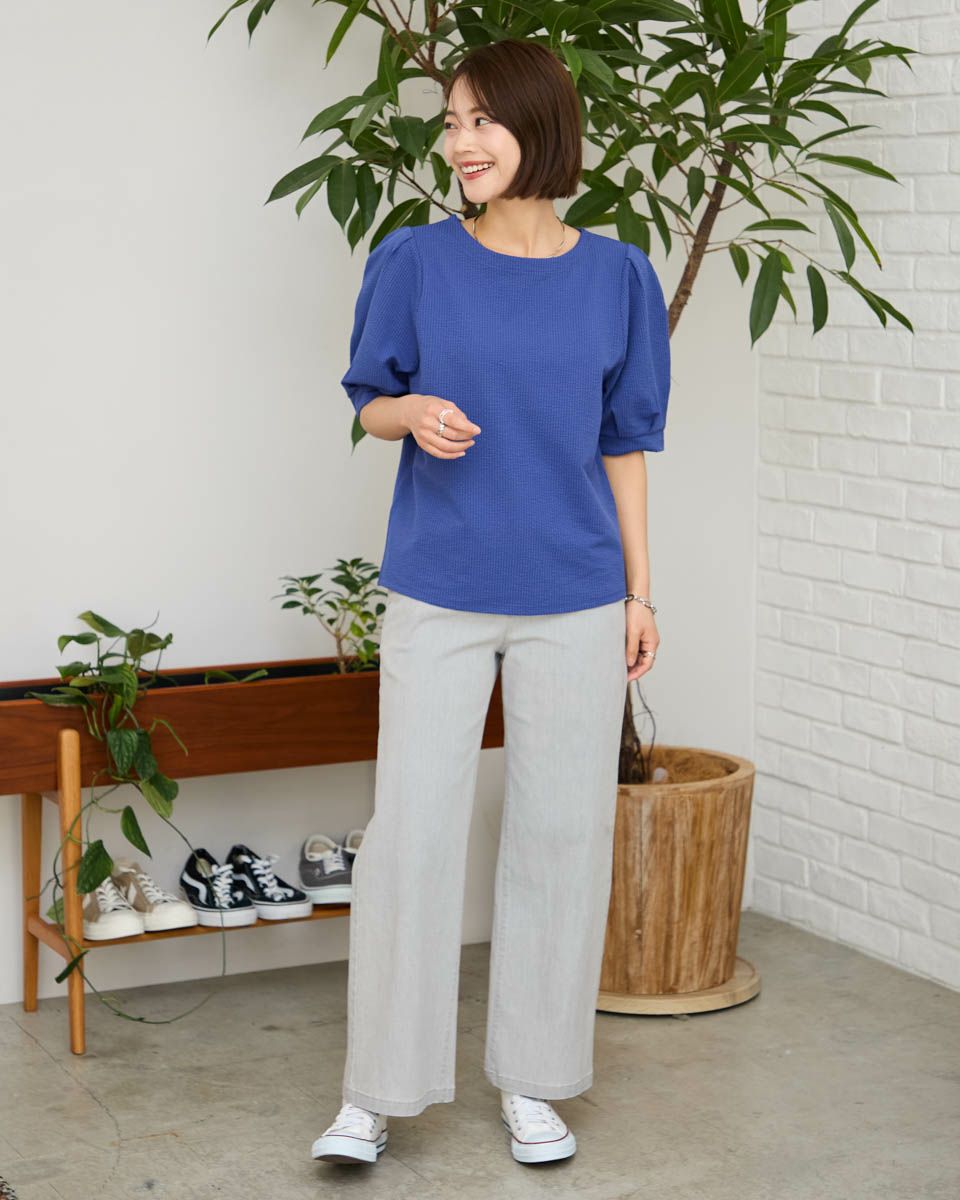 ボートネックプルオーバー