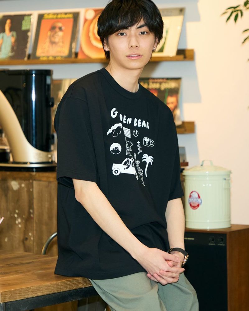 【レア】　桜井着　ノーカラーシャツ　オリーブ　ゴールデンサークル 桜井着 ノーカラー シャツ オリーブ ゴールデンサークル レア