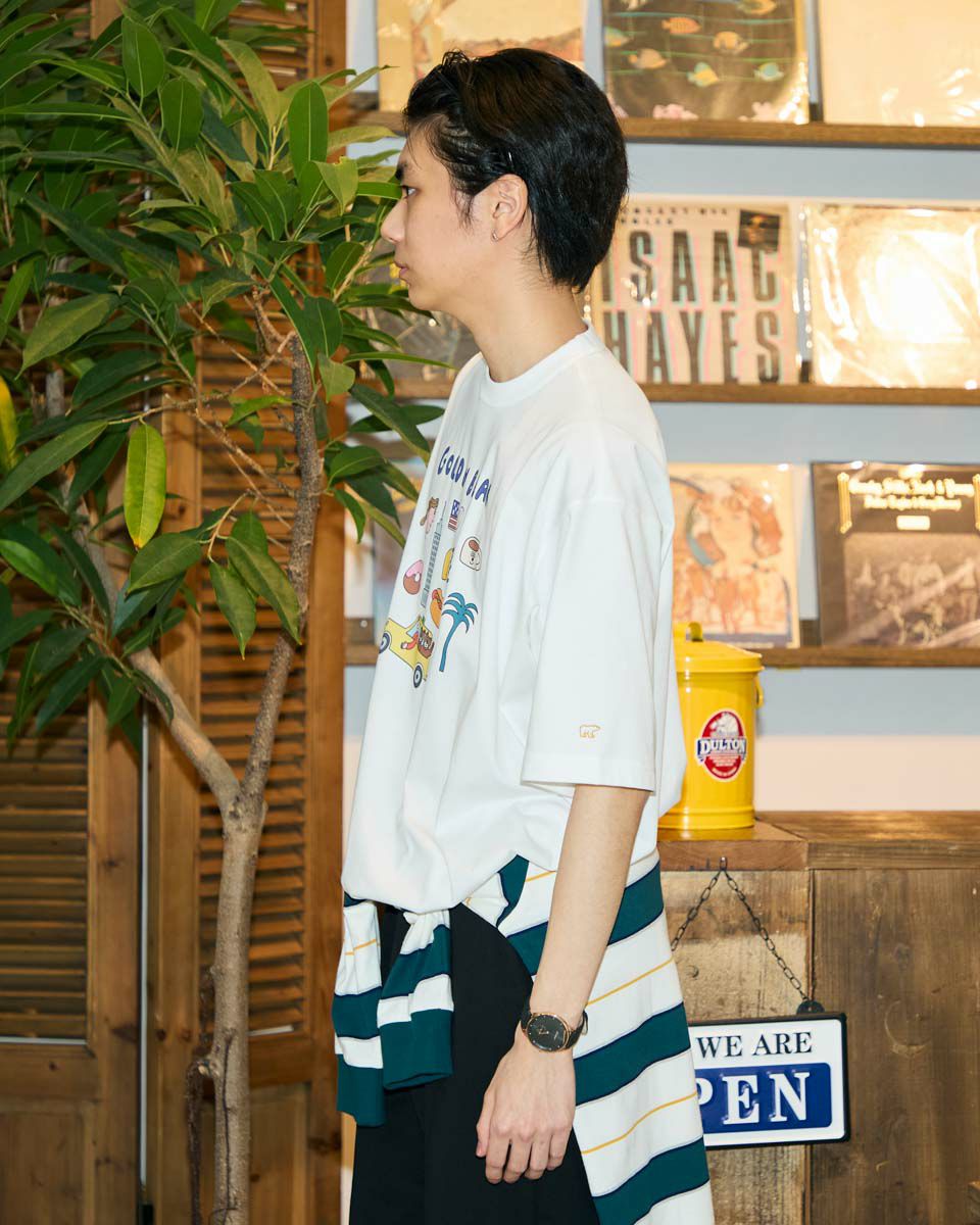 Golden BearモチーフプリントTシャツ / Saki Morinaga