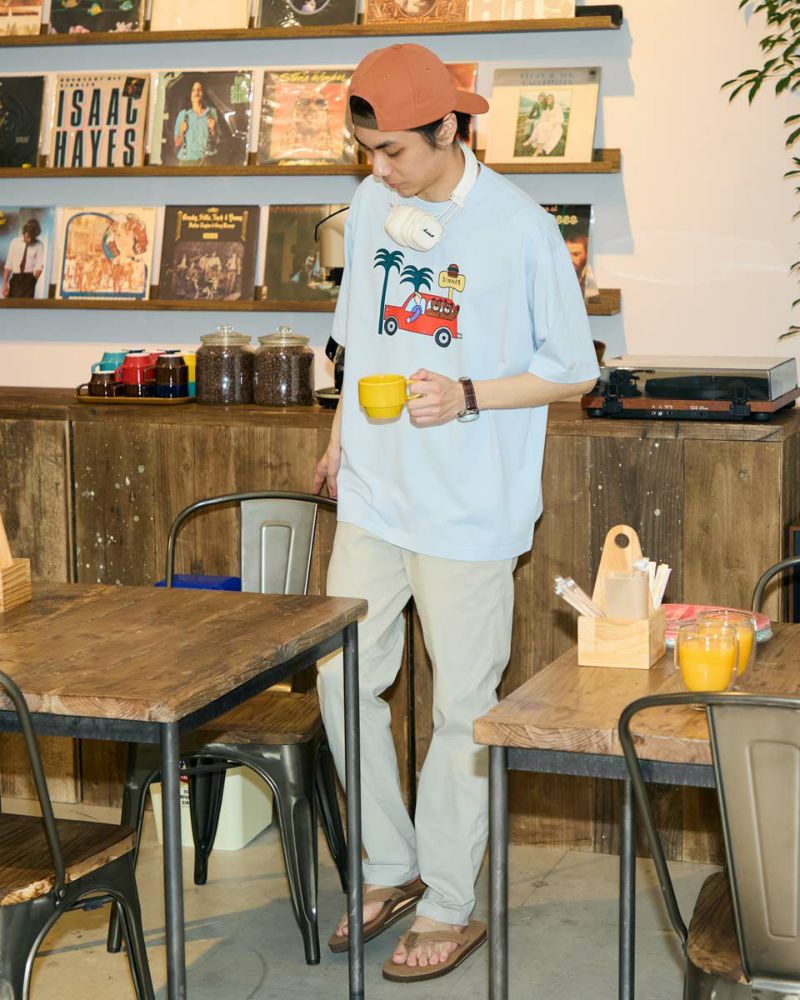 Golden BearカープリントTシャツ / Saki Morinaga