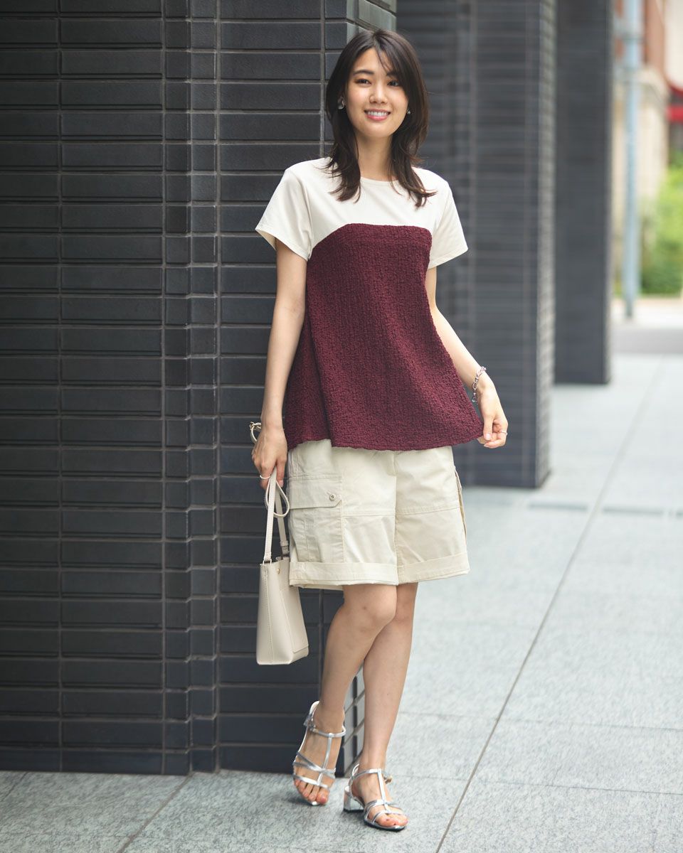 ビスチェ付きプルオーバー