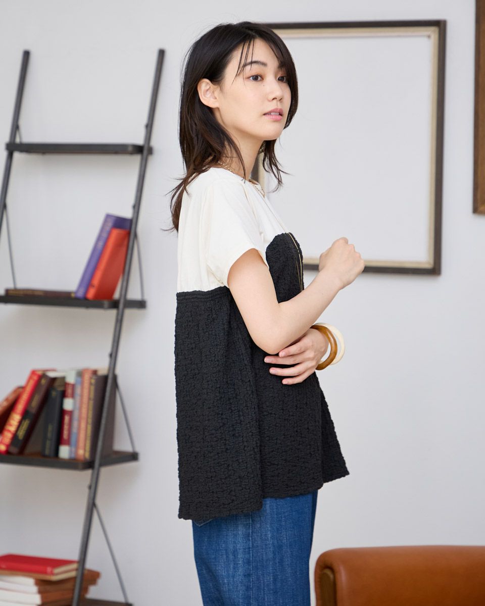 ビスチェ付きプルオーバー