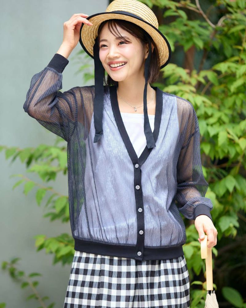 White Labelシアーカーディガン | ゴールデンベアストア