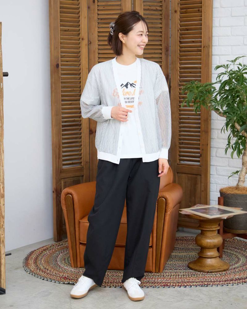 Theory アイボリー ？生成り？カーディガン XS クローバーチェリー モヘアルーズフィットカーディガン