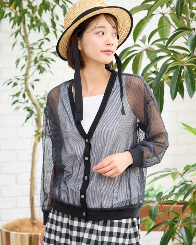 White Labelシアーカーディガン | ゴールデンベアストア