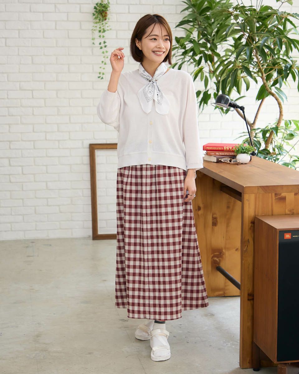 チェックスカート