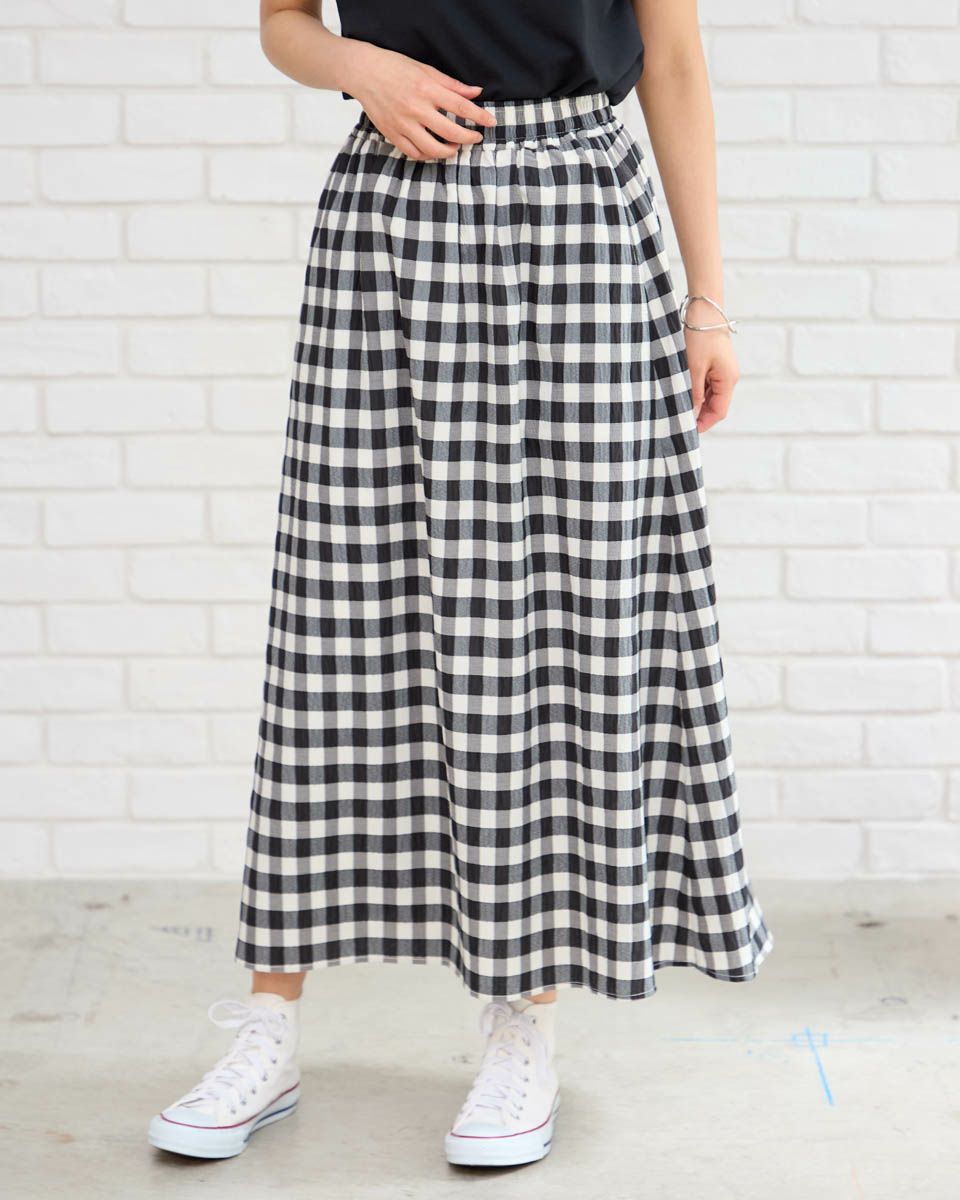 チェックスカート