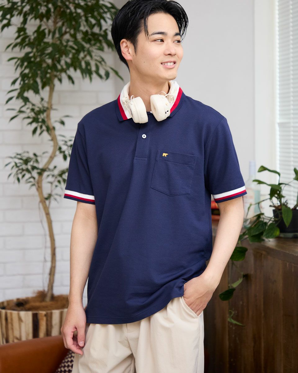 ラインポロシャツ