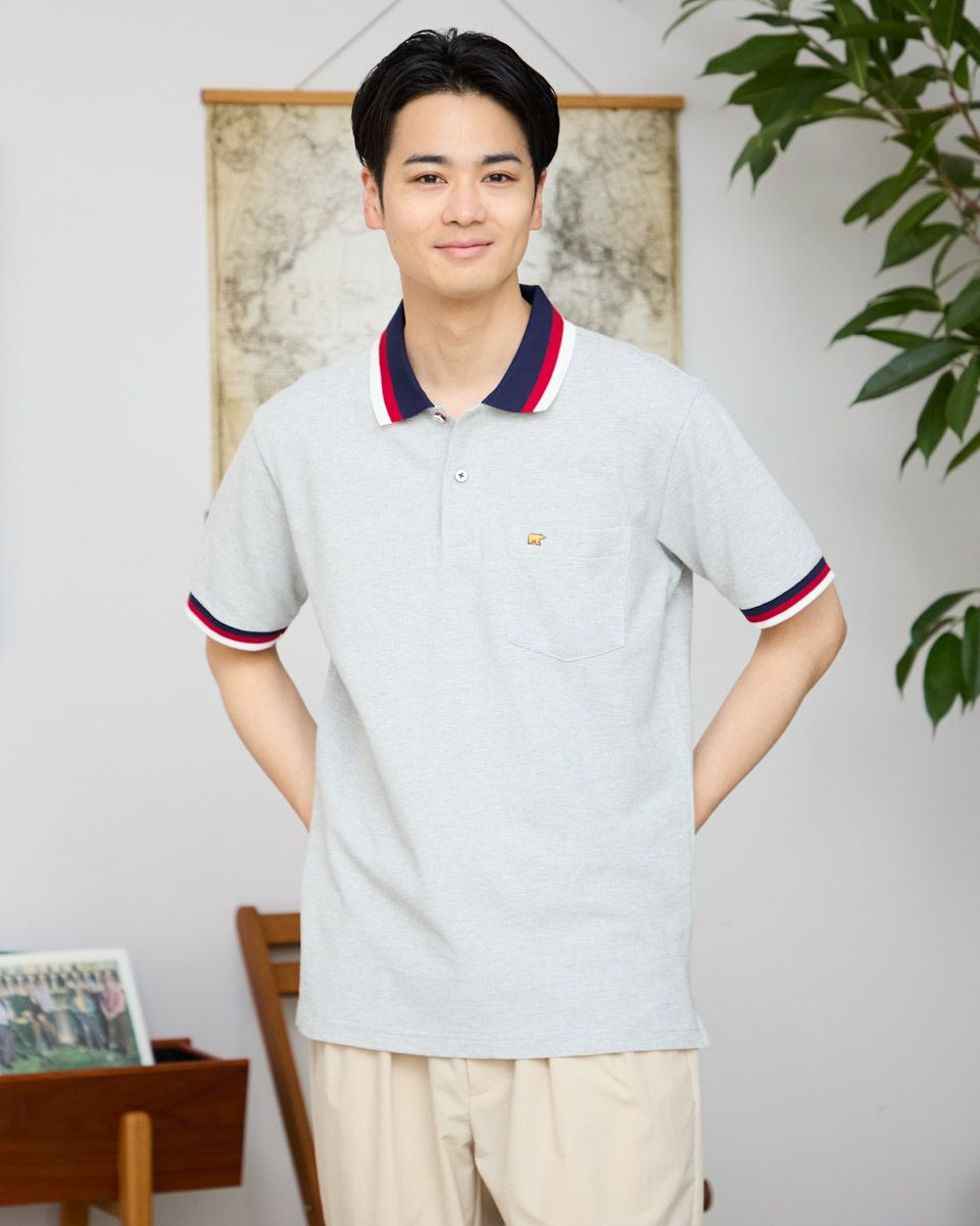ラインポロシャツ