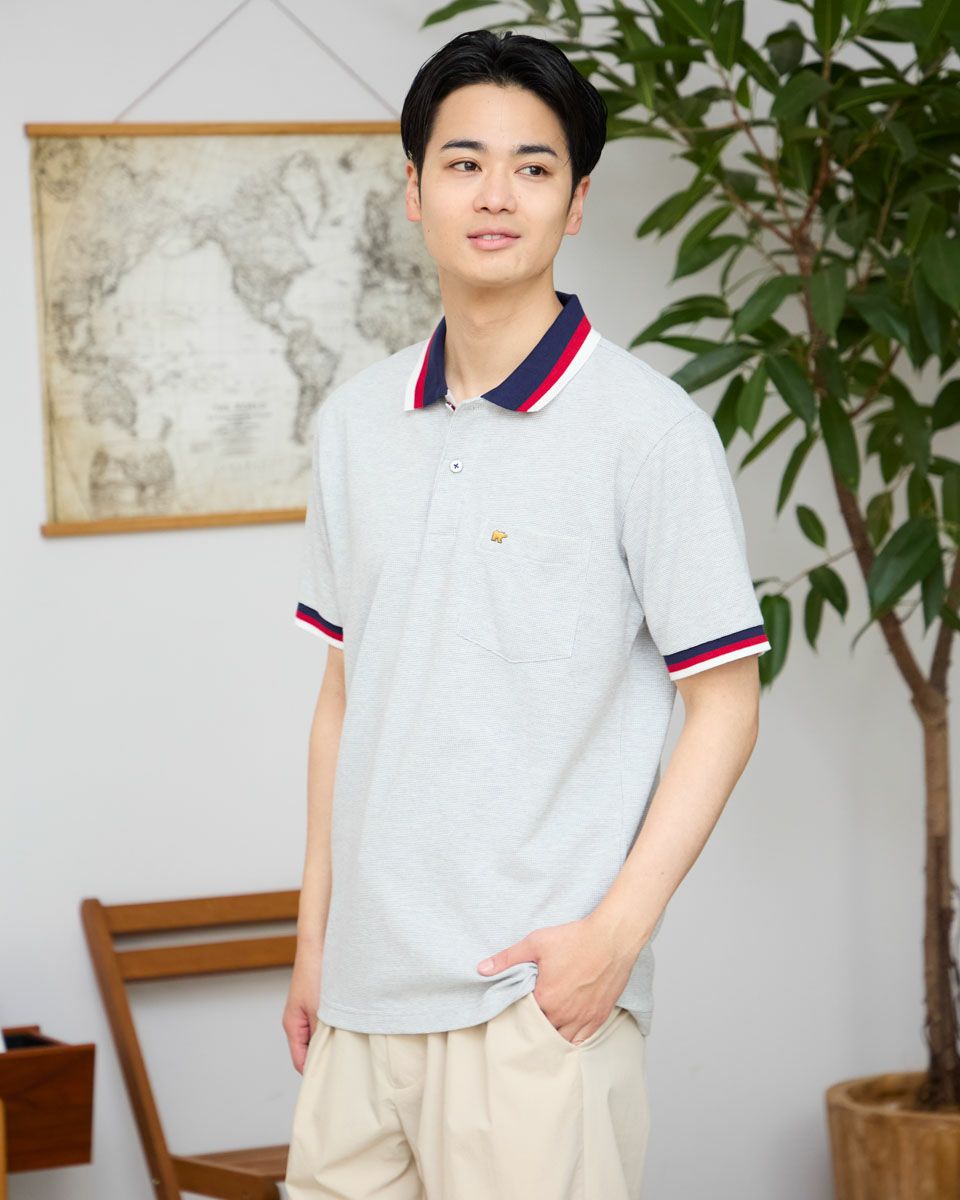 ラインポロシャツ