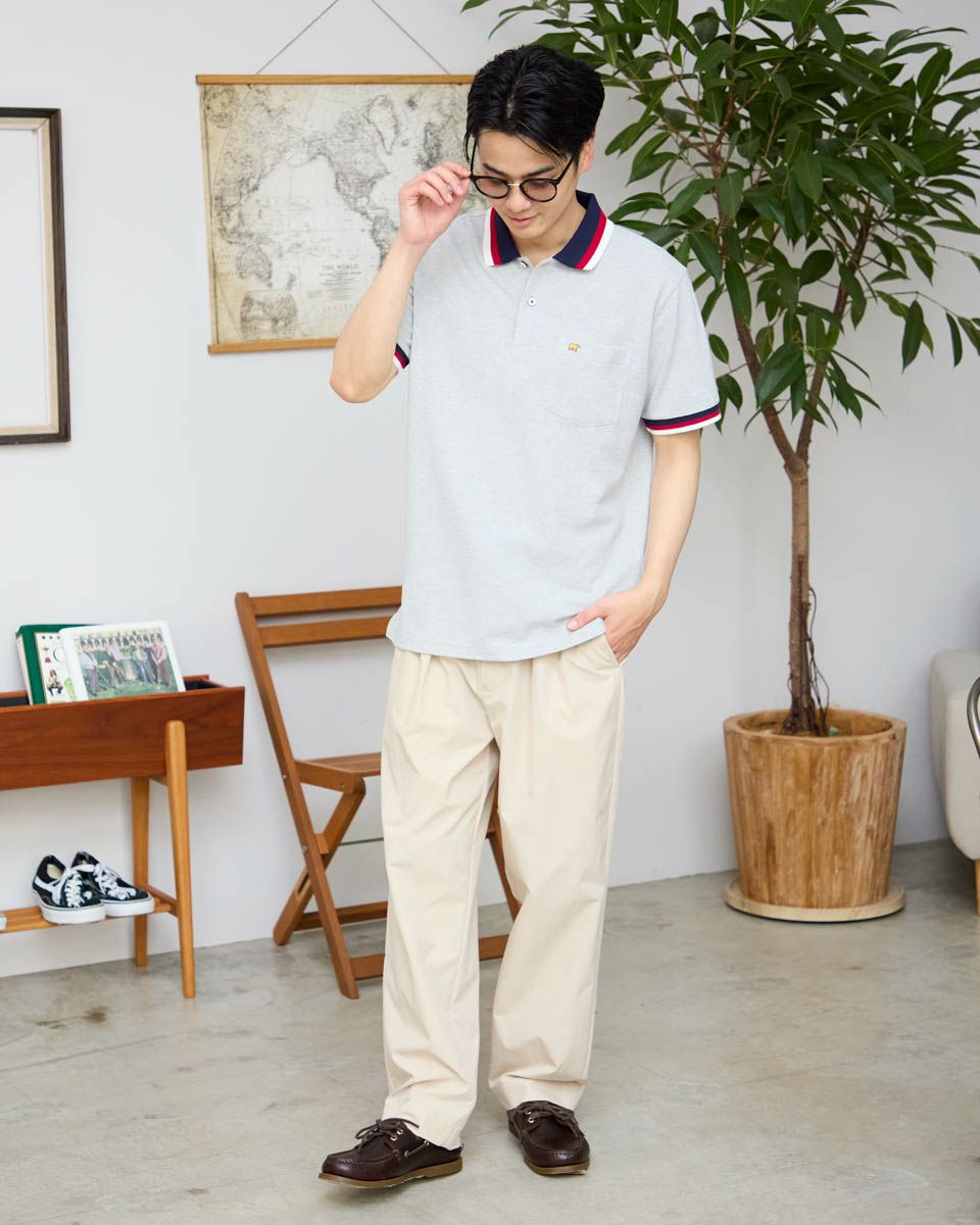 ラインポロシャツ