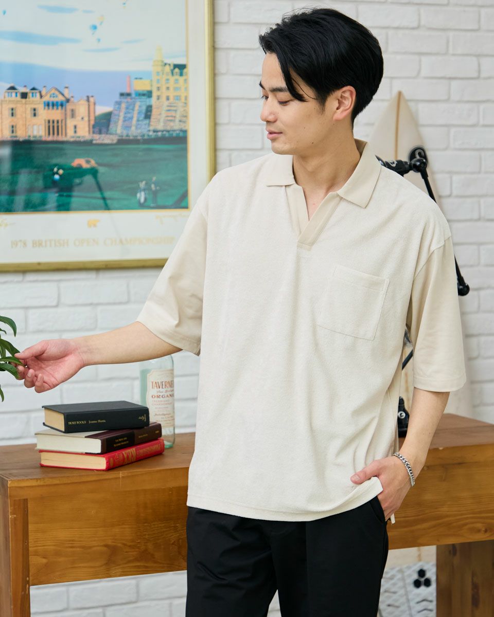 スキッパーポロシャツ