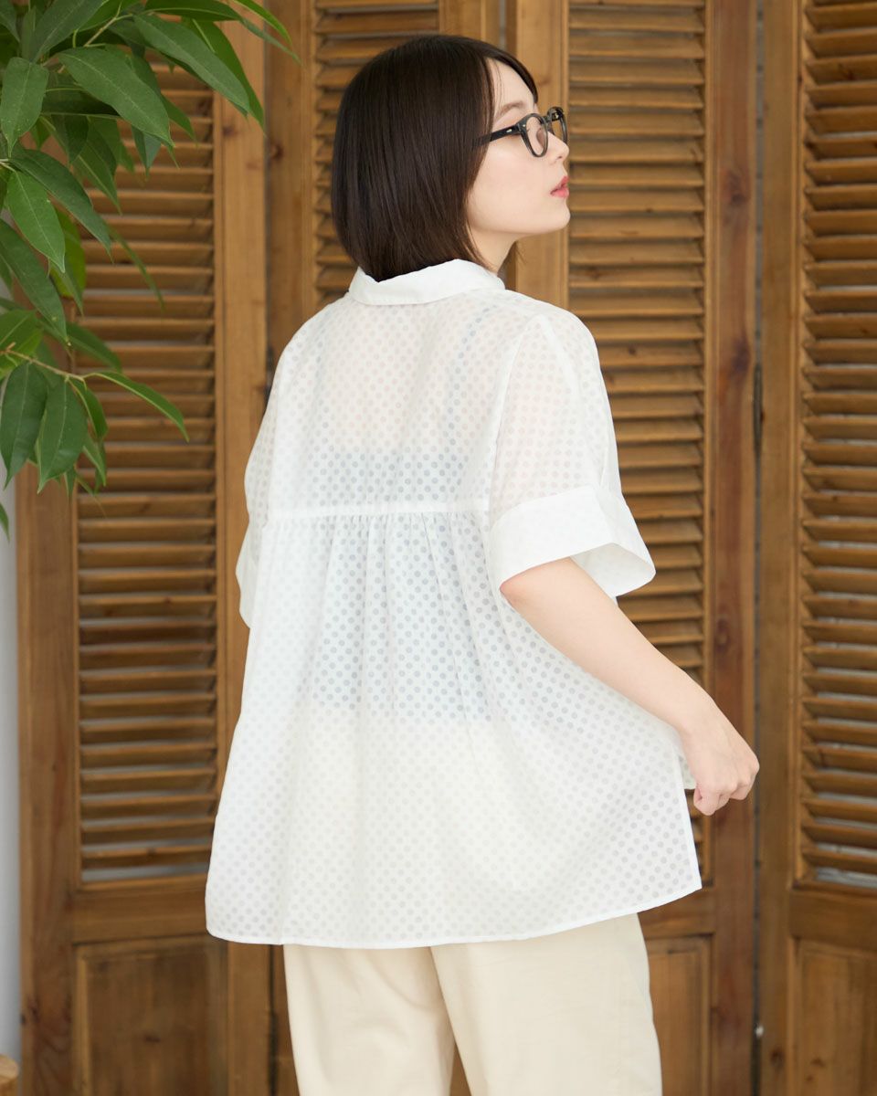 ドルマン袖ブラウス