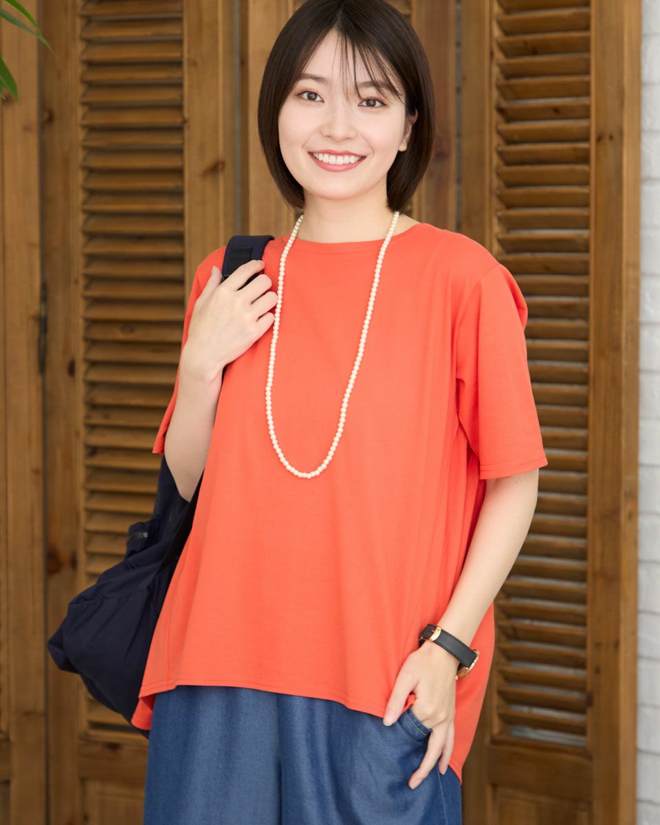 バックシャーリングTシャツ