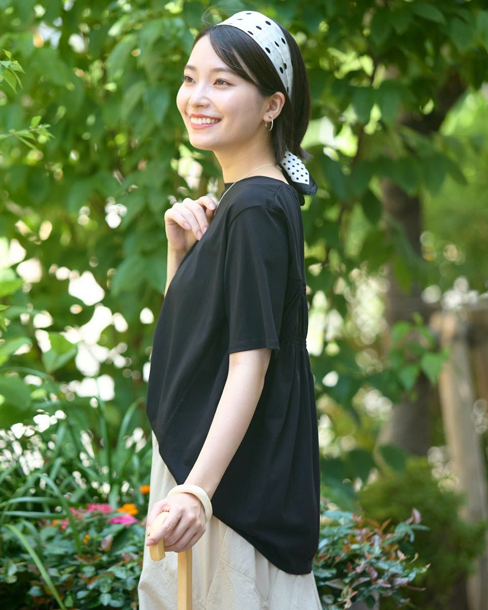 バックシャーリングTシャツ