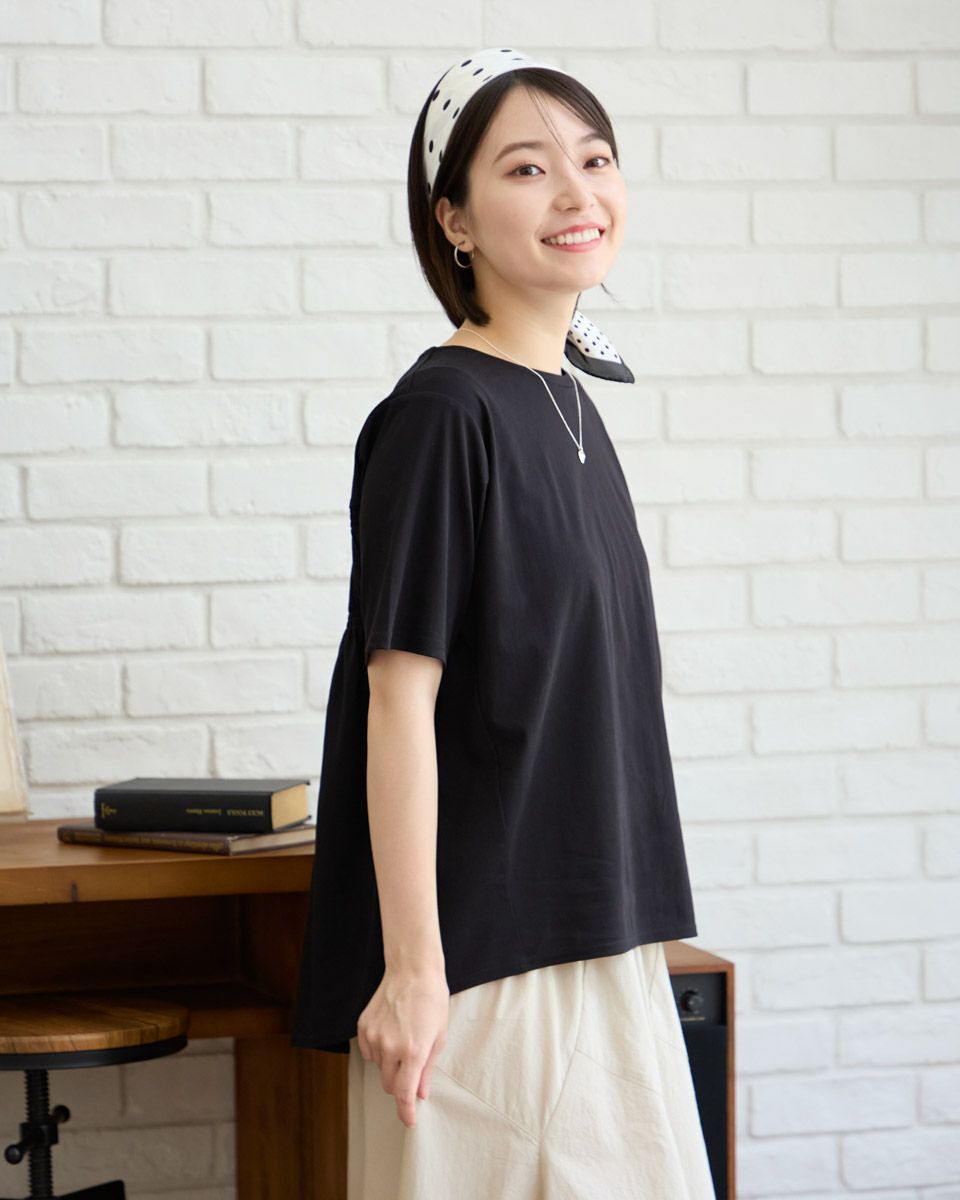 バックシャーリングTシャツ