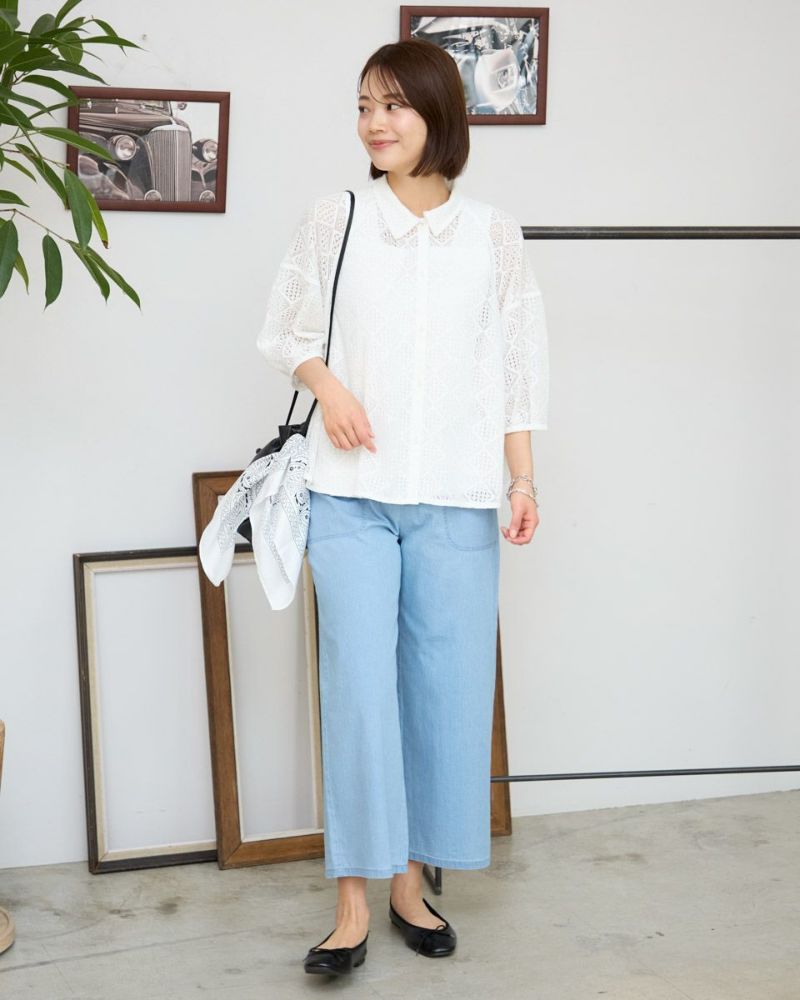 White Labelレースブラウス | ゴールデンベアストア