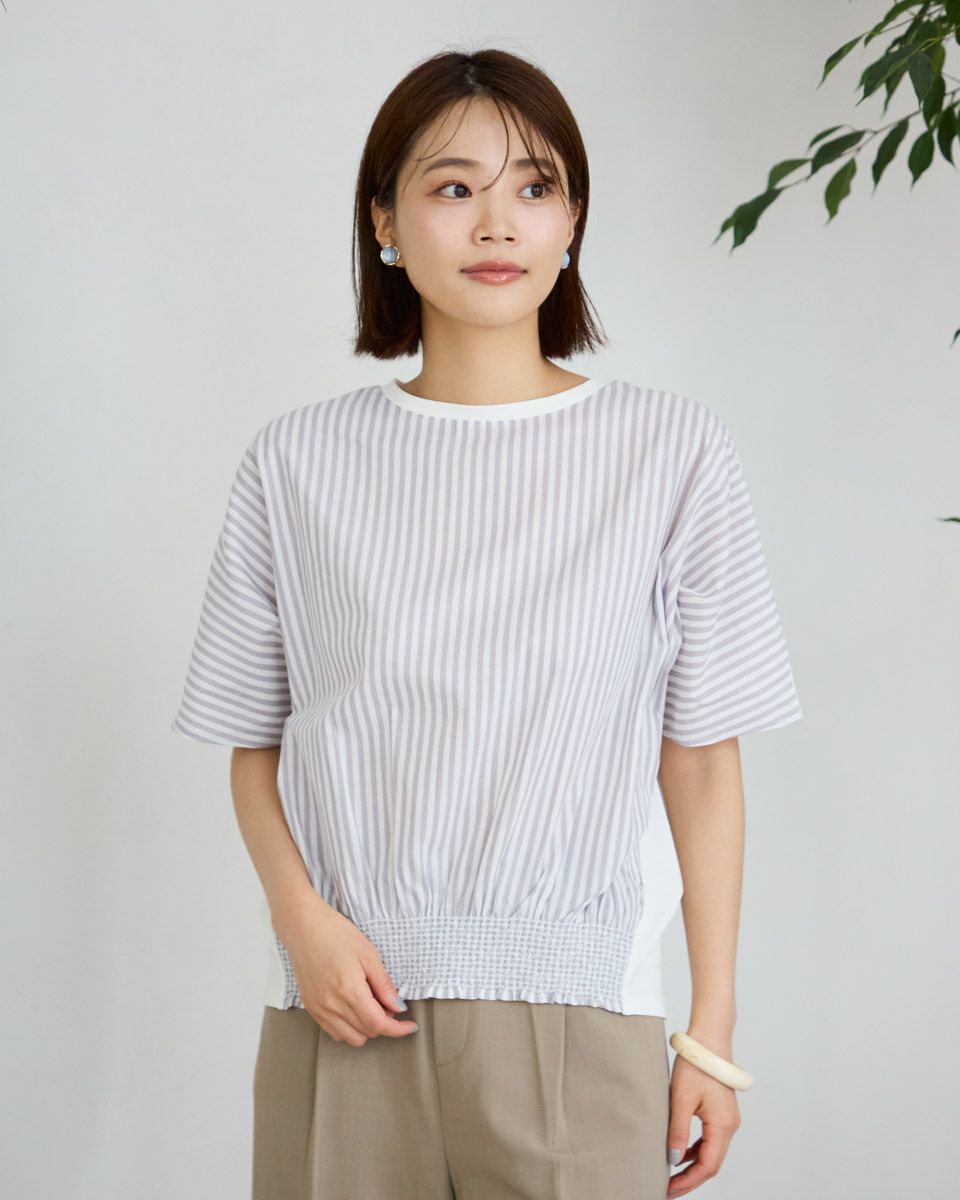 シャーリング使いプルオーバー