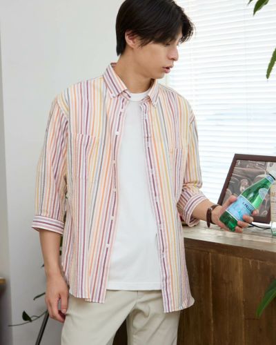 ゴールデングース 長袖シャツ GWP01223 P000525 90100 KANGOL/カンゴール 別注 L/S オーバーサイズレギュラーカラー