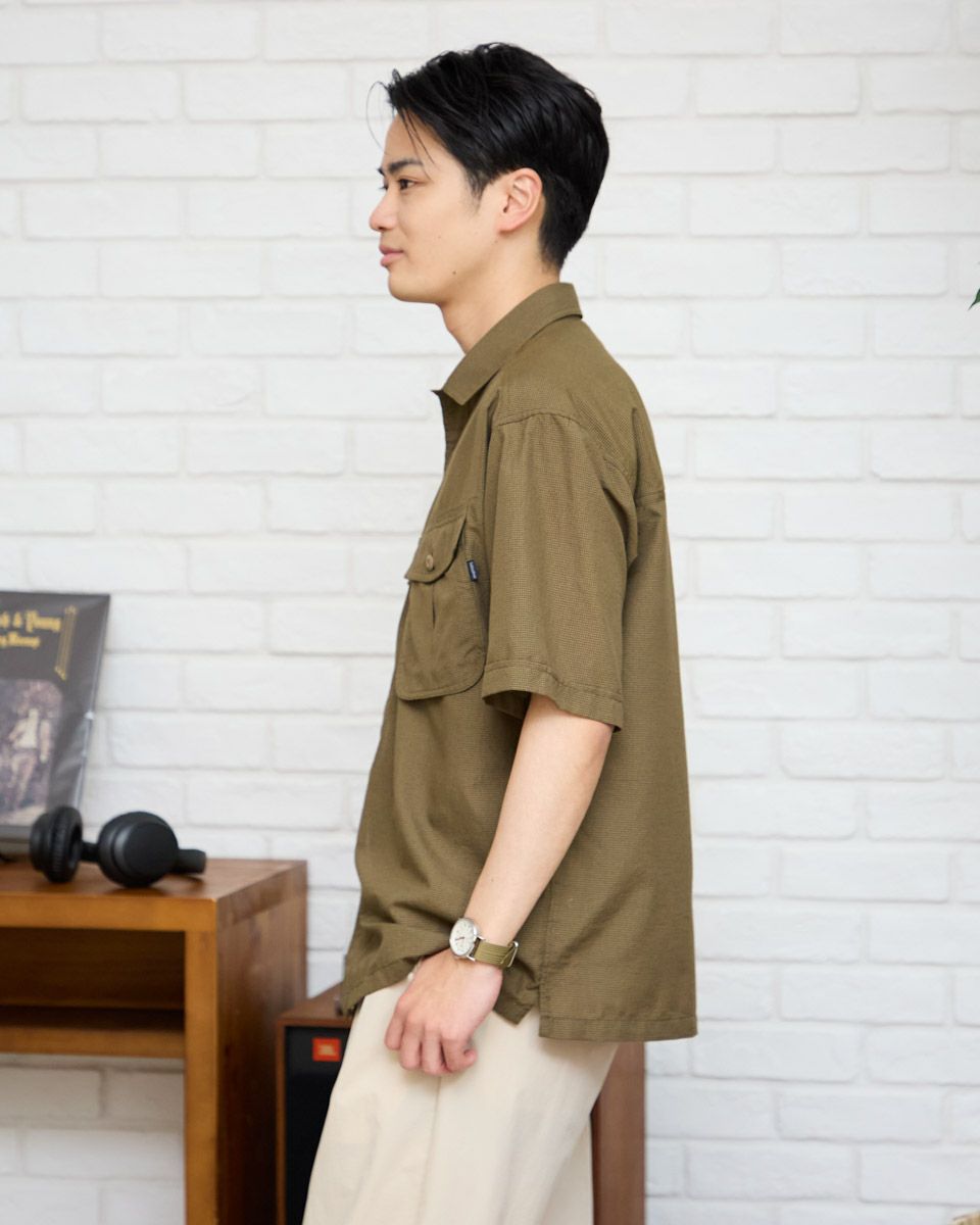半袖オーバーシャツ