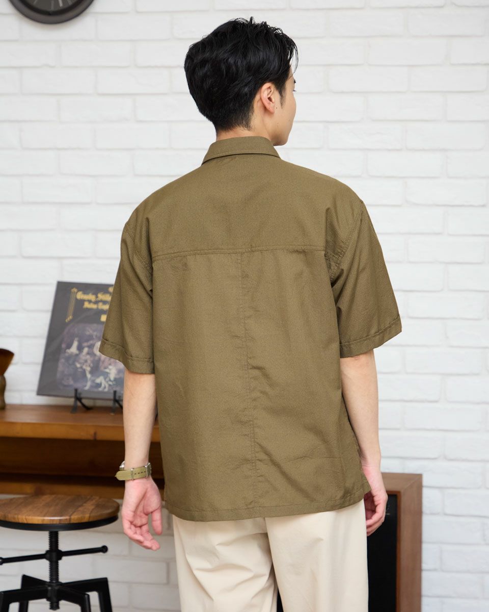 半袖オーバーシャツ