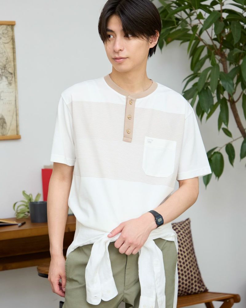 ヘンリーネックＴシャツ