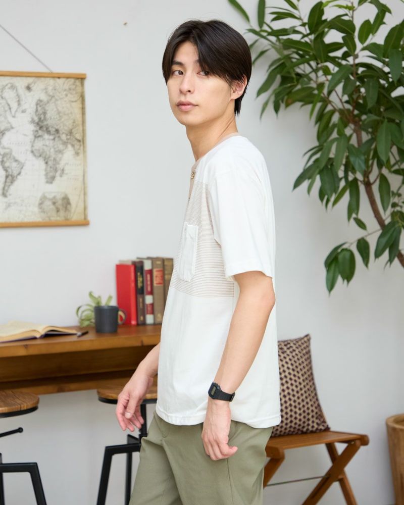 ヘンリーネックＴシャツ