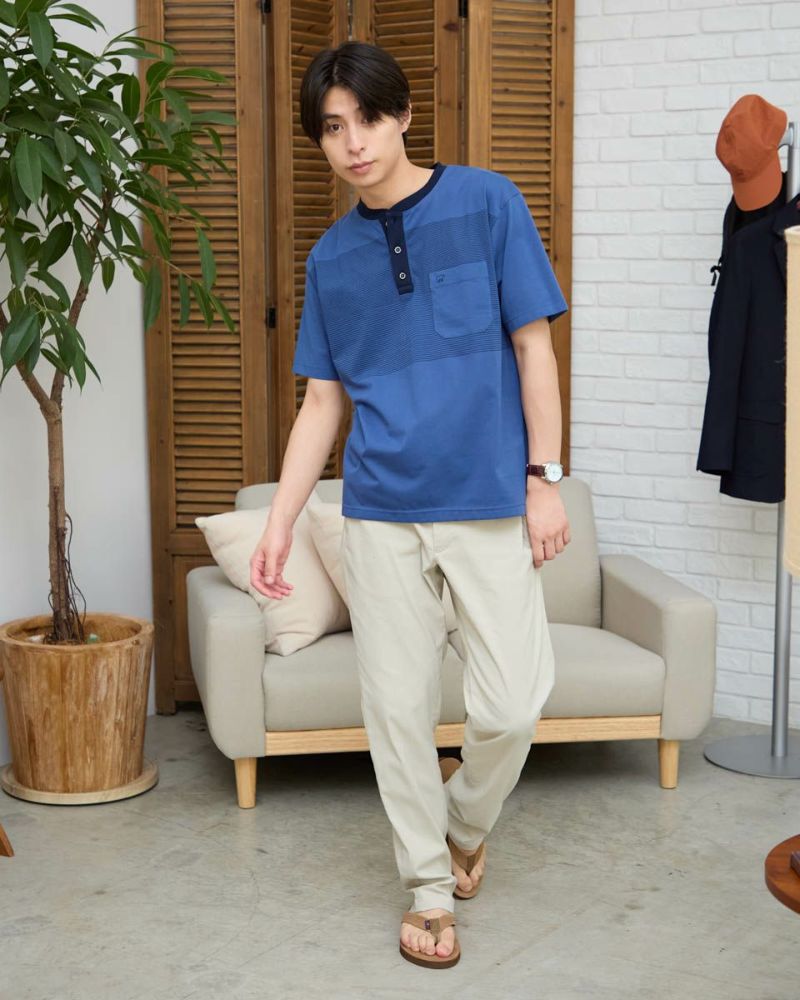 ヘンリーネックＴシャツ
