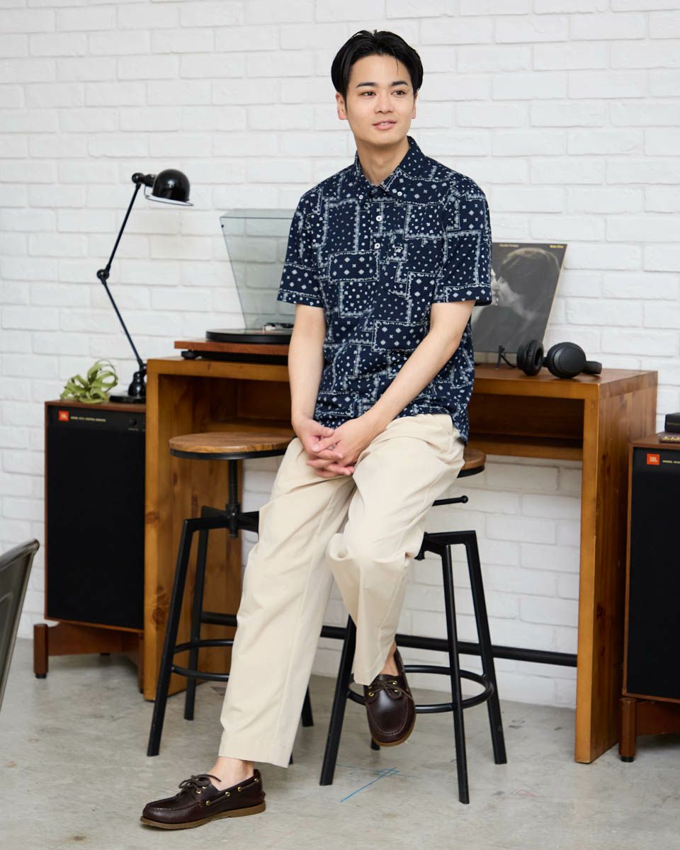 プリントポロシャツ