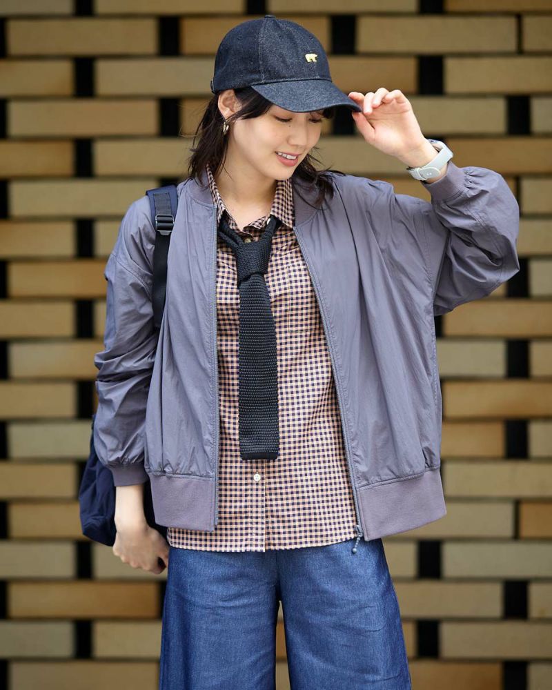 【未使用近】定価¥16,500 光沢感◎ゴールドジップ袖リブシアーブルゾン 000000021593-01-l.jpg?t=