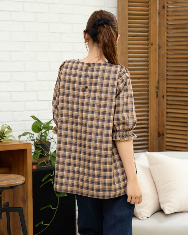 White Labelチェックブラウス | ゴールデンベアストア