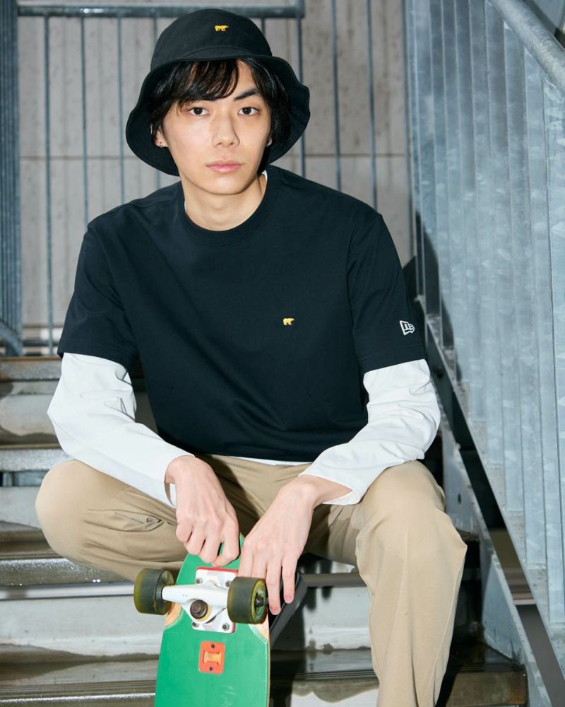 Golden BearNEW ERA&#174; S/S Cotton Tee / コラボレーションTシャツ