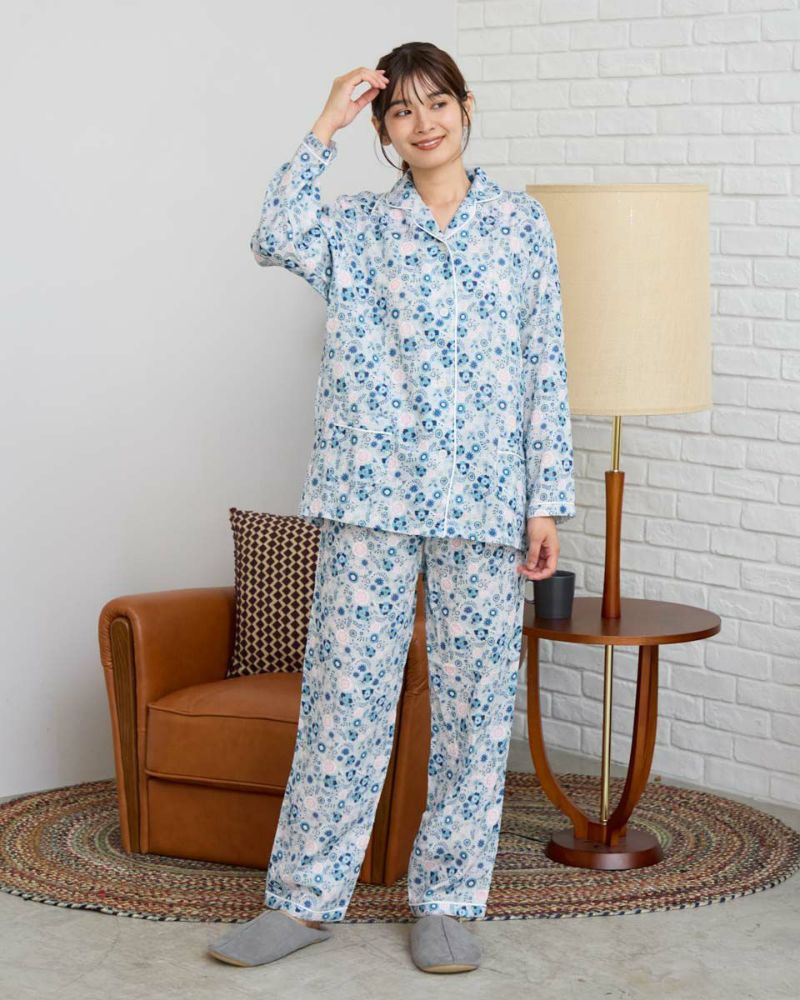 Home Wear花柄テーラードパジャマ | ゴールデンベアストア