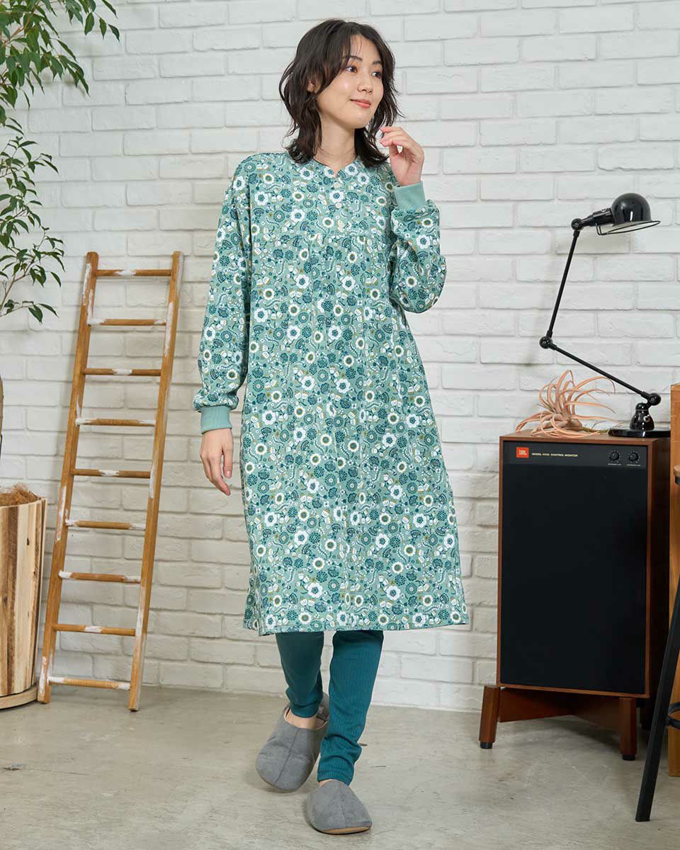 フラワープリントワンピース(レギンス付)