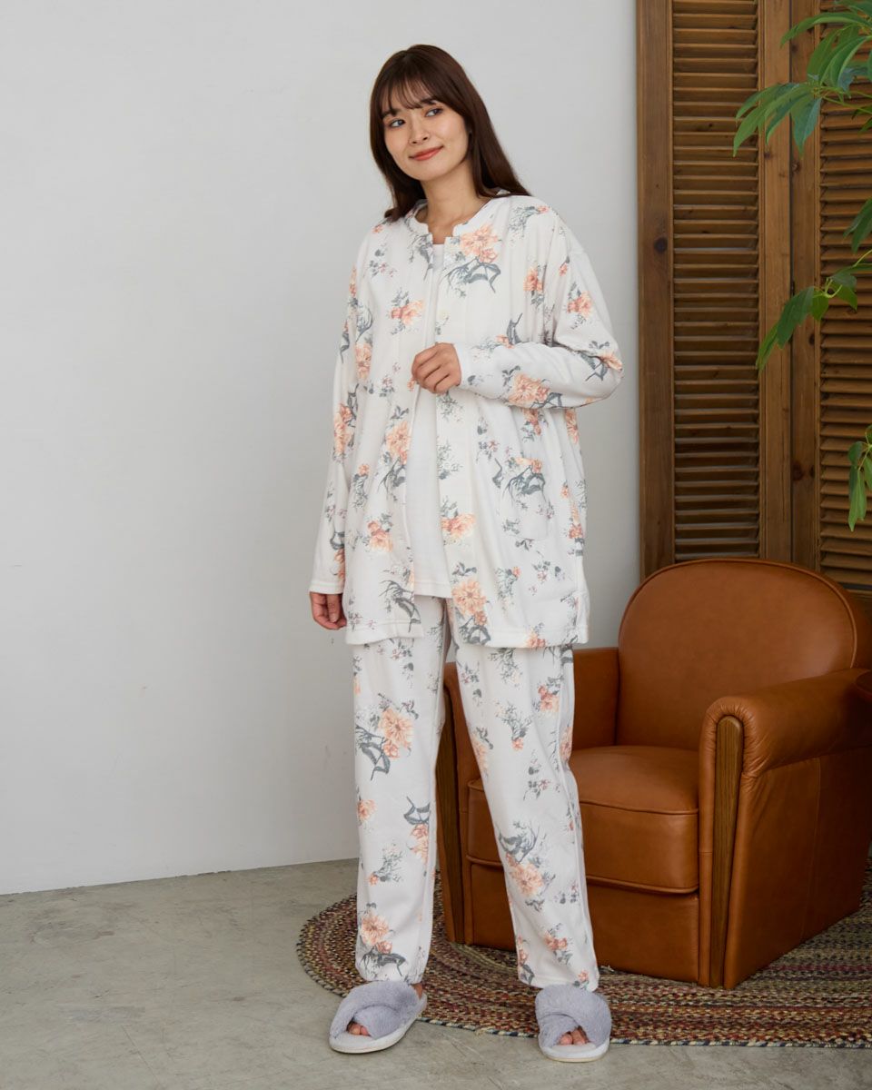 Home Wear裏起毛アンサンブルパジャマ | ゴールデンベアストア