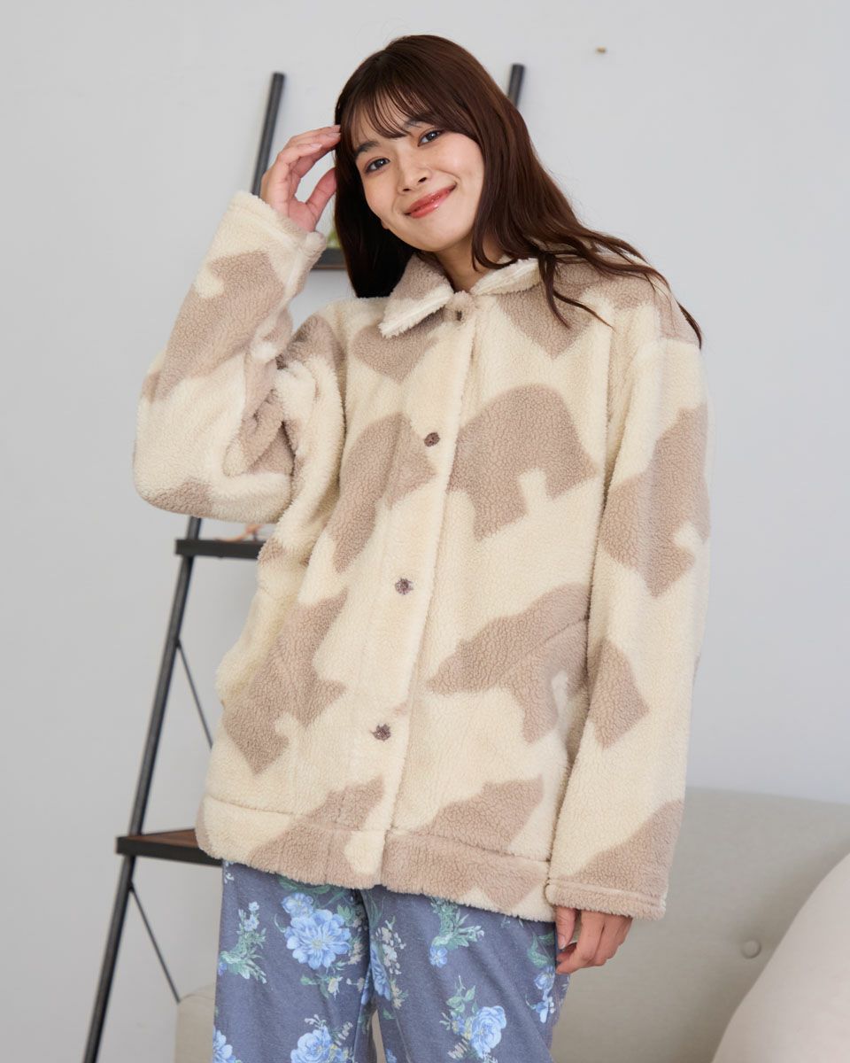 プリントフリースジャケット