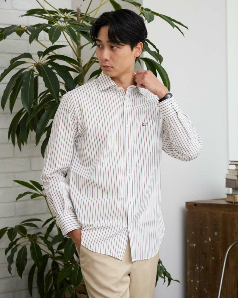 Jack Nicklausストライプワイドカラーシャツ | ゴールデンベアストア