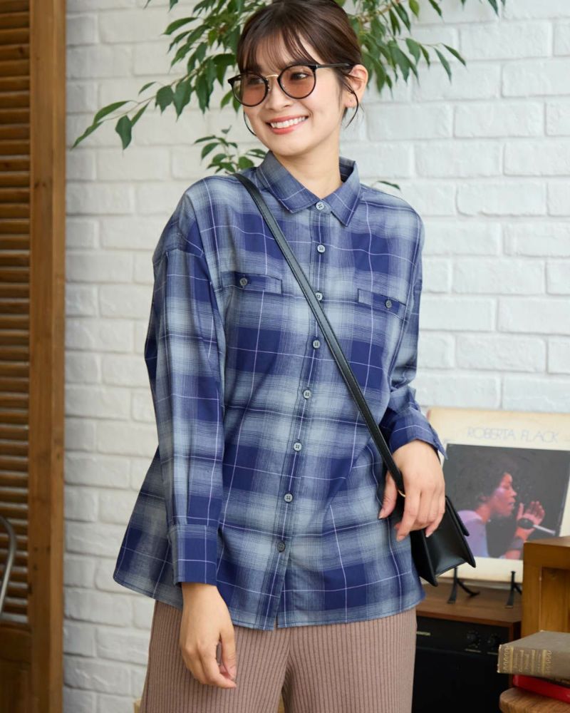 ★新品タグ付ベアトリスBEATRICEチェックシャツコート BEATRICE｜Fleur de lis