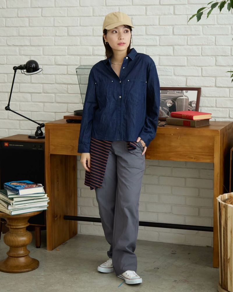 セミストレートパンツ セール】SITRY 1Tuck Drape Semi Wide Straight Pants/別注 1タック