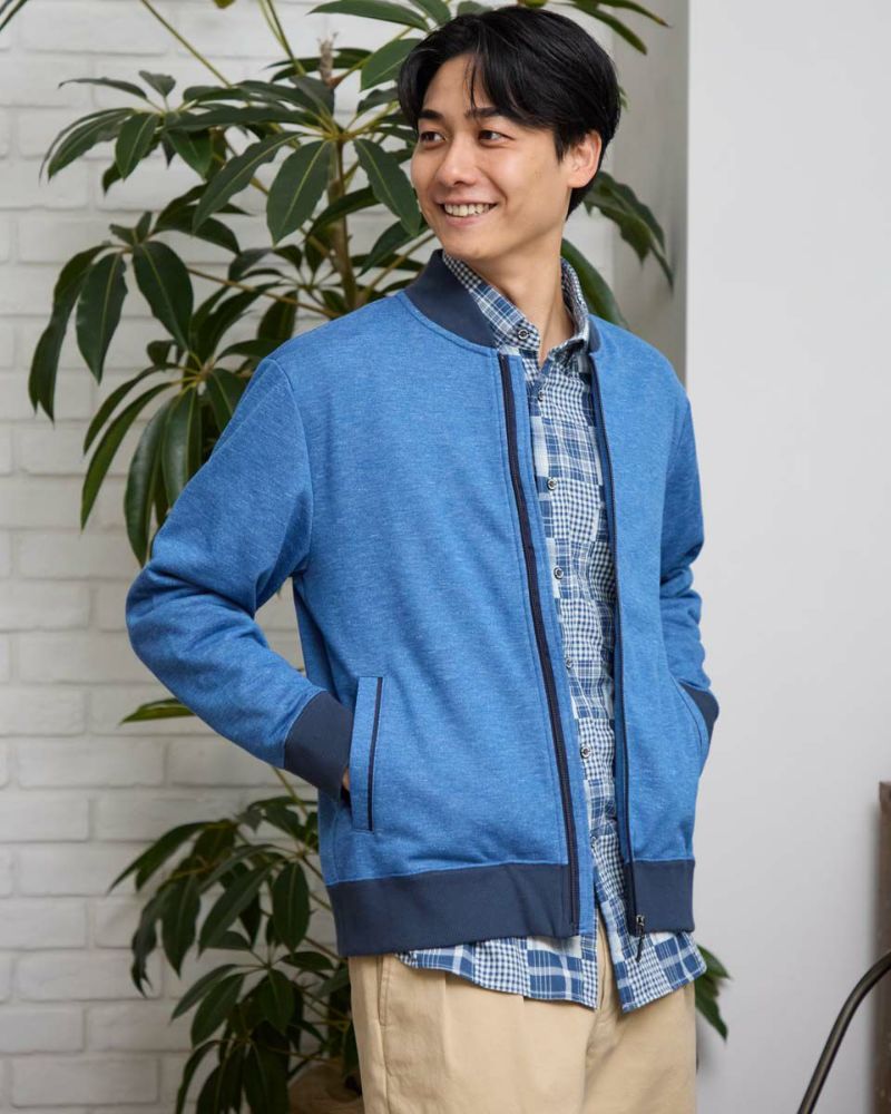 極美品 セルフォード 24SS バリエーション ショートMA-1 デニムブルゾン sacai(サカイ) 24SS クロップドデニムブルゾン 24-07283