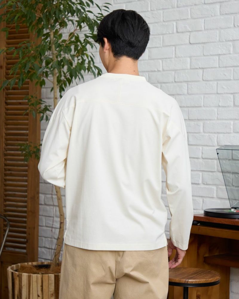 アニエス．べー　ゴールド シルク混合 長袖シャツ Golden Bearフットボール長袖Tシャツ | ゴールデンベアストア