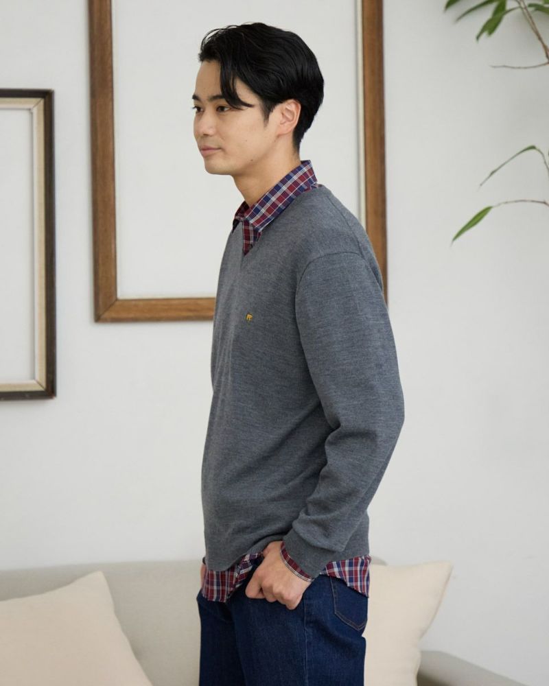 Golden Bear無地Vネックニット | ゴールデンベアストア