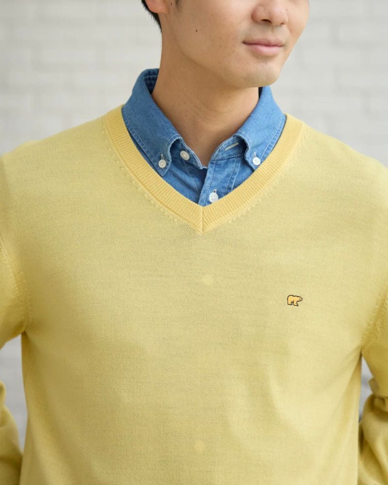 Golden Bear無地Vネックニット | ゴールデンベアストア